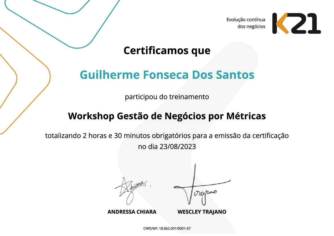 Certificado K21
